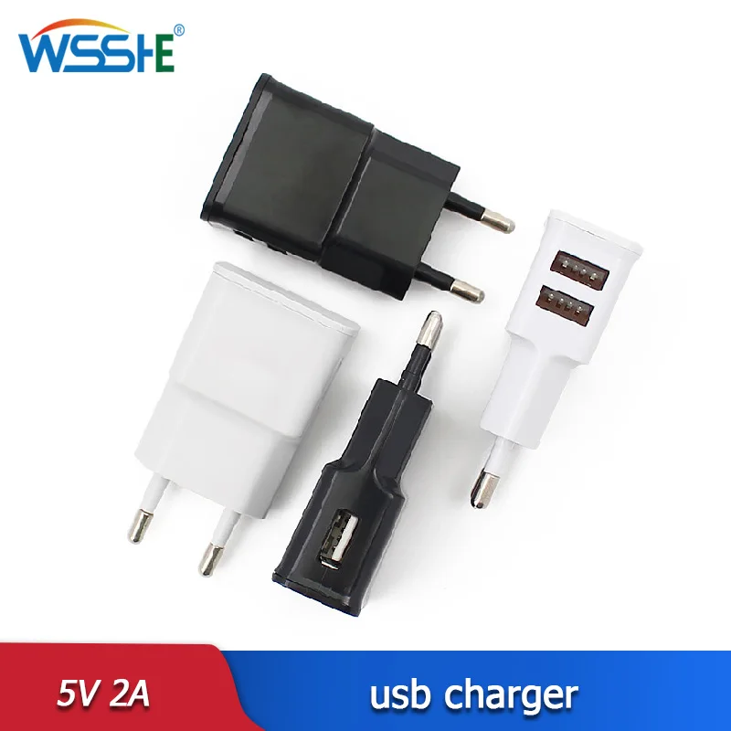 Сетевое зарядное устройство с 1 портом usb 5 В 2 А евровилка |