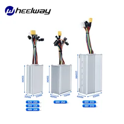 High - Power Electric Bike & Scooter BLDC Motor Controller, Multi - Voltage & Wattage Options (60V25A without hall)