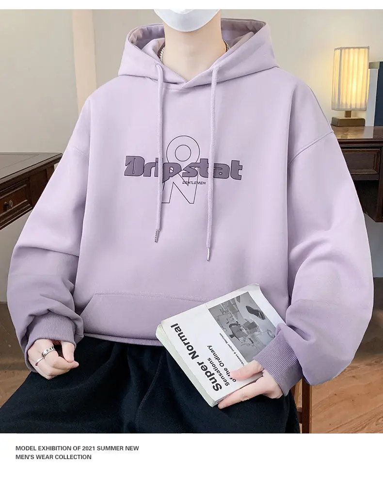 Mode 2026 Frühling Herbst Herren Baumwoll-Hoodies Streetwear Kapuzenpullover Lässige Pullover Outdoor-Sport Kapuzenoberteil Kleidung – Detail 18