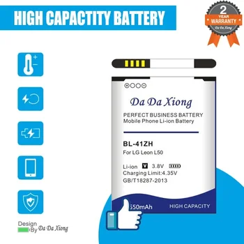 DaDaXiong 5000mAh BL41ZH BL-41ZH Battery For LG Leon L50 C40 H340 H343 H345 MS345 D213N LS665 D290 D295 Phone