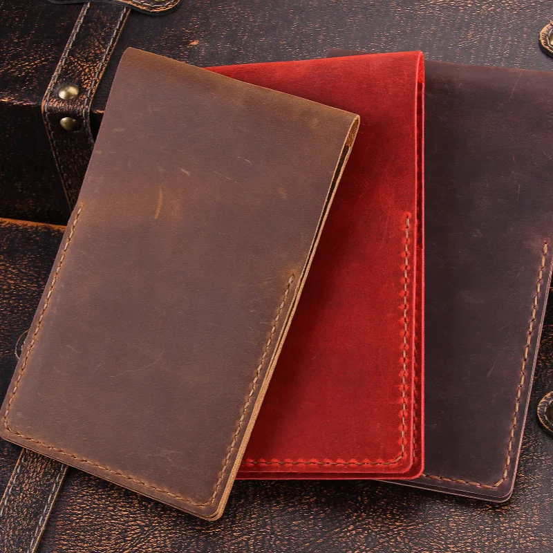 Genuine Leather Golf Scorecard Holder Handmade Yardage Book Cover Pencil Holder Golf Accessories Gift