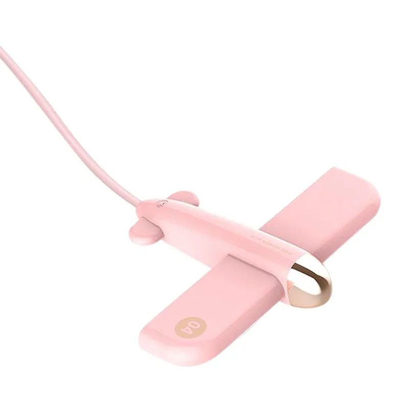 USB 2.0 HUB 4 Ports Connector Splitter Adapter U Disk Socket Small Aircraft Model Creative Desktop Gadgets Pink