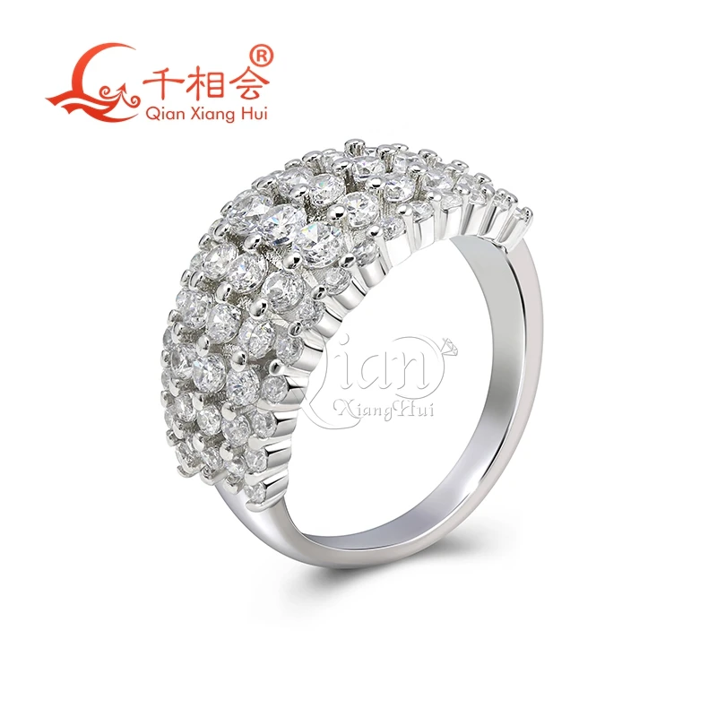 11mm five rows Hollow out  round Moissanite Ring half Eternity Band 925 Silver hip hop Men women Diamonds Male Jewelry [25pcs pack]40a automotive relay 12v 24v all copper four pin five pin silver contacts suitable for toyota cars