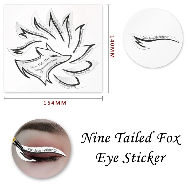 Makeup Tools 2Pcs/Pack Multi-Functional Eye Makeup Template Eye Shadow Eyeliner Stencil Makeup Tools