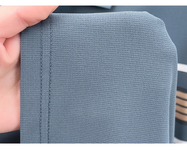 High end trend brand pure cotton polo shirt classic striped summer comfortable short sleeve men's T-shirt letter embossed top 25 S3fb7a8ec9f7c4157ba223614fbde6140D