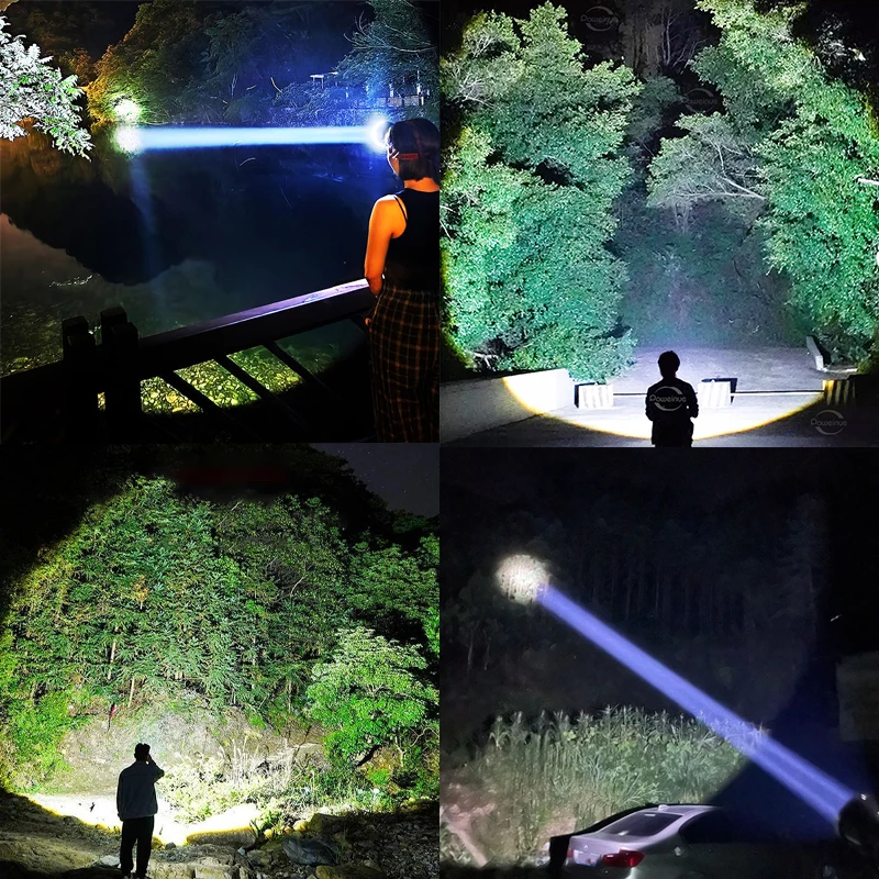 9800000LM 초강력 헤드램프 4000M 고출력 LED 헤드라이트 USB 충전식 헤드 플래시라이트 형광등 낚시용