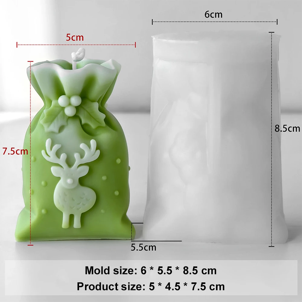 Silicone Christmas Molds for DIY Candle Making and Resin Crafts