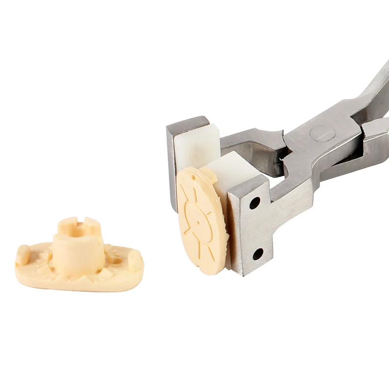 Glasses Nose Pad Plier With Two Holes NDK Lens Blocker Suction Cup Plier Eyeglasses Repair Hand Tool