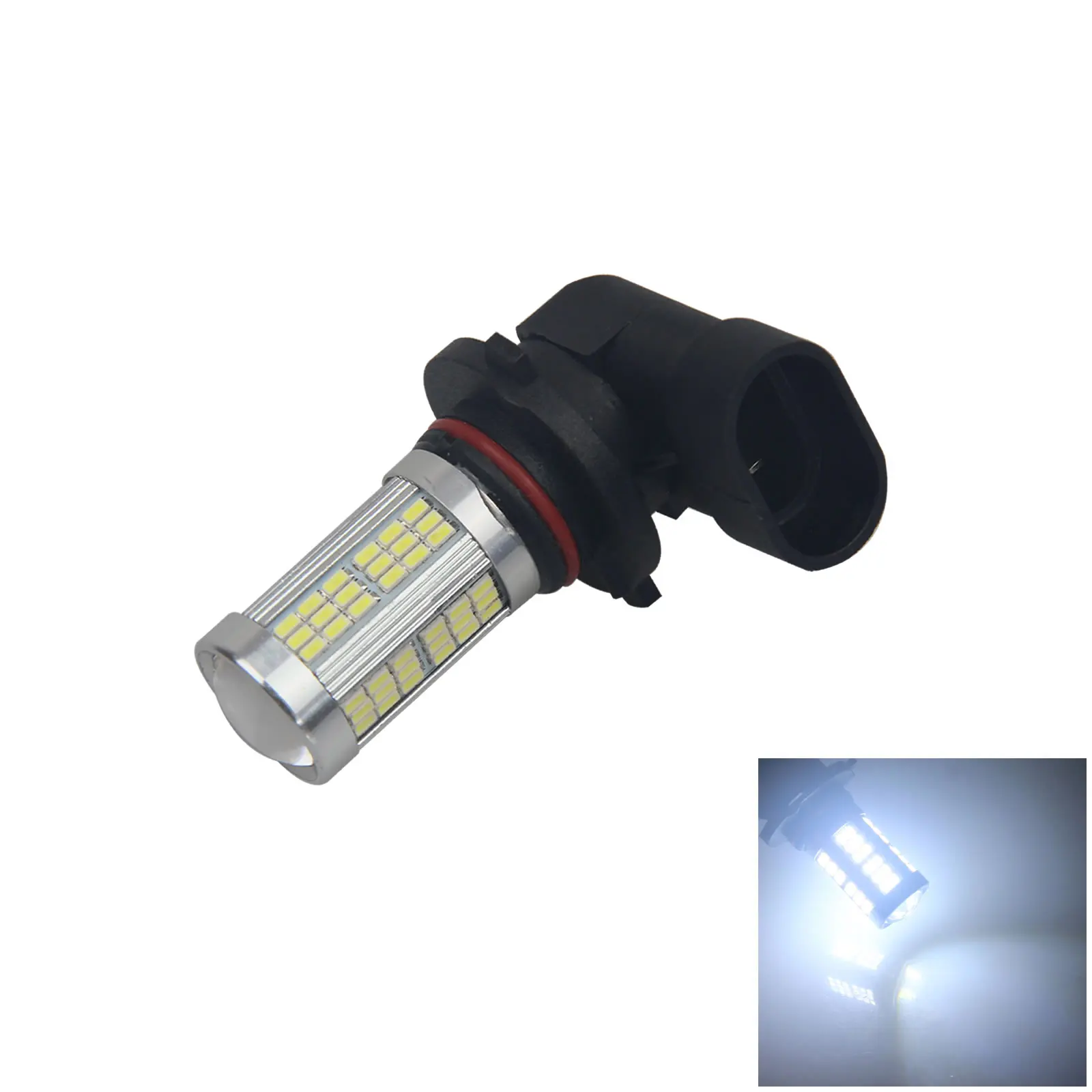 

1x White Car 9006 Fog Light Front Blub DC 12V-24V 102 3014 SMD LED P22d Z2905