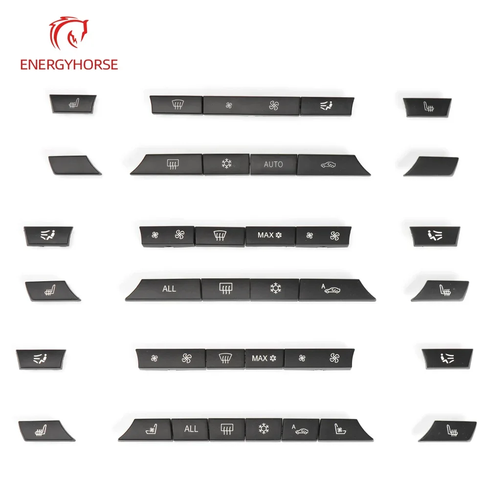 11/12/14pcs dashboard ac button cover Dashboard Air Conditioner AC Button Heater Switch Cover for BMW 5 6 7 Series X5 X6 F10 F18 F06 F12 F01 F02 F15 F16