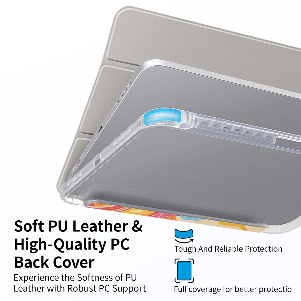 Sleek and Slim Protective iPad Case with Pencil Holder