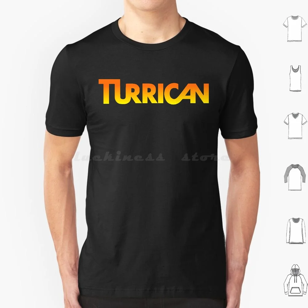 Turrican (Trasparente) 1990 C64 T Shirt Big Size 100% Cotone Retro Vintage 80S Computer Di Casa Software C64 Commodore 64 Ghianda