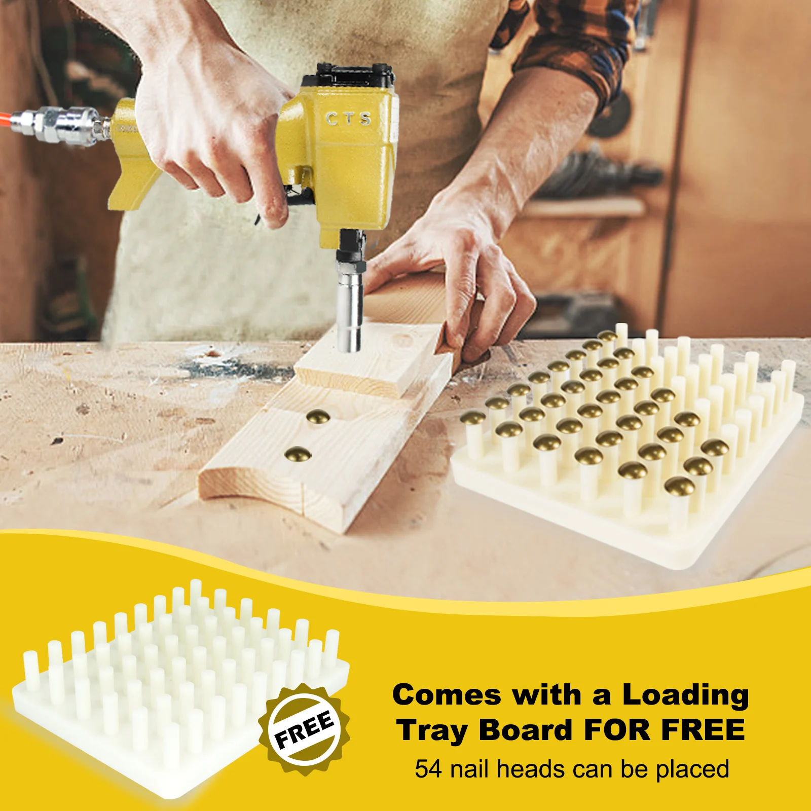 Pistola Pneumatica Ad Ago Per Legno - Chiodatrice 11,7 Mm, Per Lavorazioni Di Precisione - Foto 5