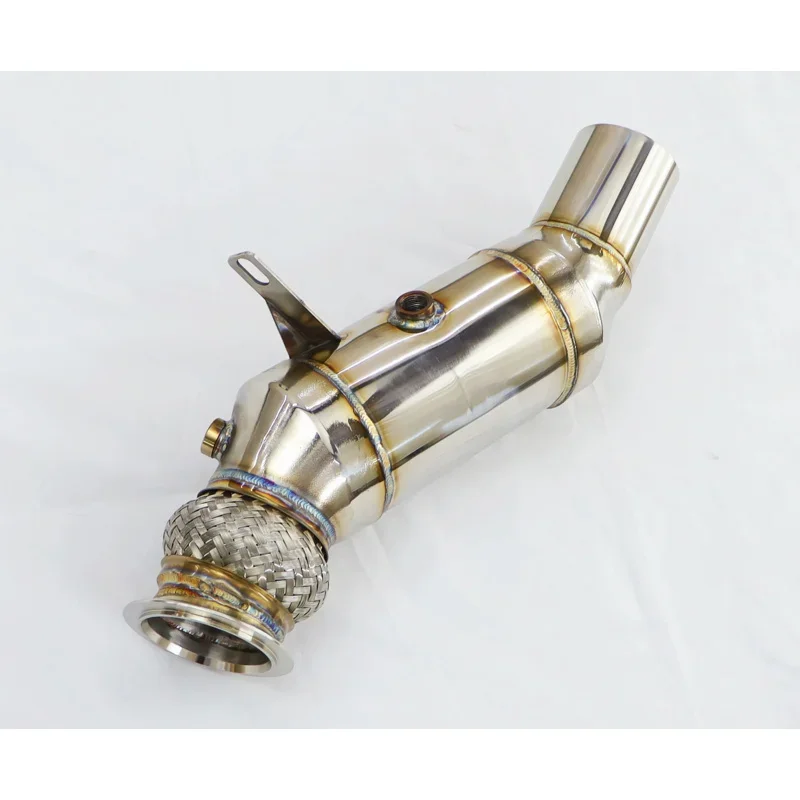 304 Stainless Steel Modified Motor Head Part, Straight-Through High Performance, Suitable for BMW535 640 740 5GT X5 X6 n55