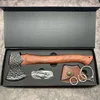 Chopping firewood artifact, home camping, mountain cutting, wood cutting hand axe, hand forged axe, high hardness, multifunction 3
