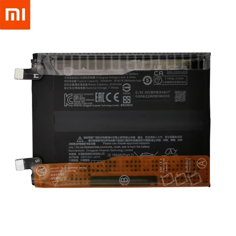 100% Original Xiaomi 11T Pro 5G Mix 4 Mix4 Rechargeable Battery BM58 Cellphone Built-in Li-lon 5000mAh Replacement Batteries