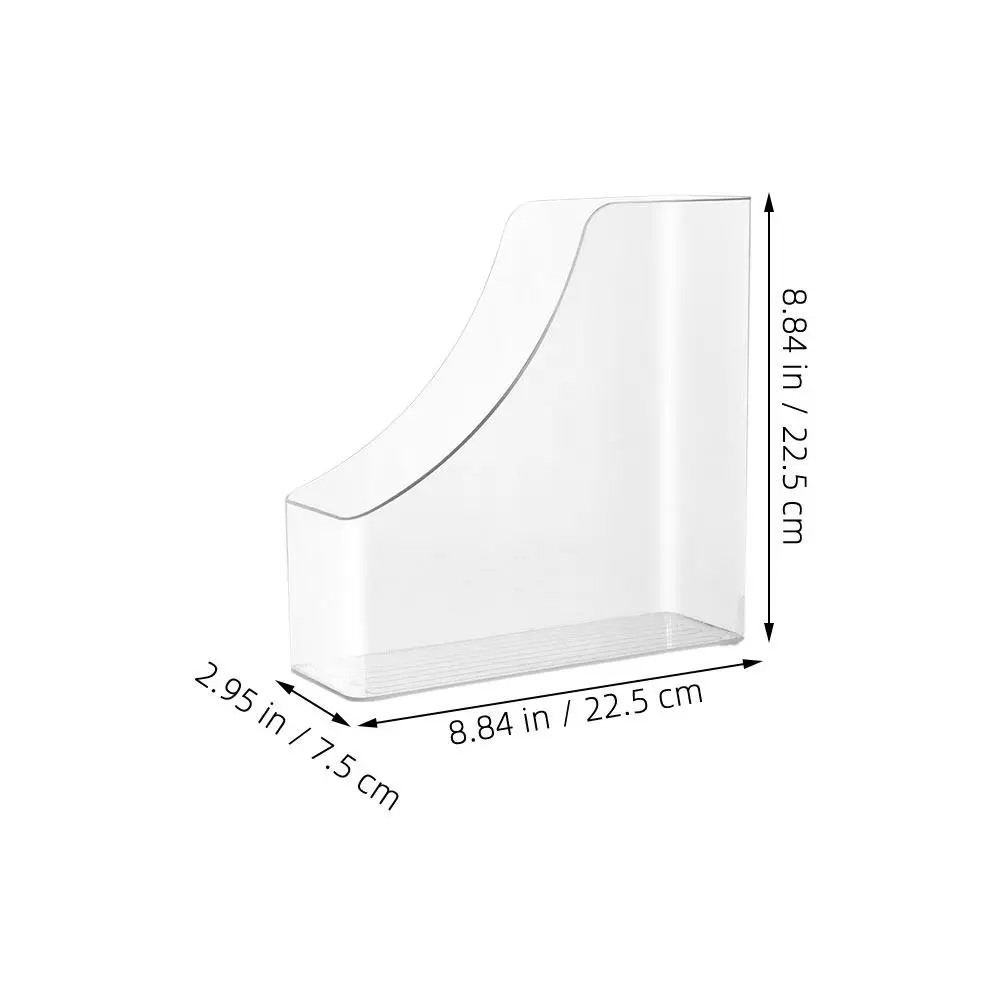 투명 아크릴 수직 파일 정리함, 투명 폴더 홀더, 데스크탑 문서 보관 파일 홀더 (사무실용)