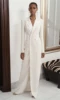 Women's Long Coat Suit 2 Piece Set Elegant and Fashionable Double-breasted Long Coat Pants Suit Slim Fit Party Dress Suit Jacket 2