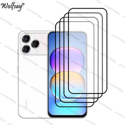 Premium Full Cover Tempered Glass Screen Protector, 6.75 Inch for ZTE Blade V80 Pro (4 Front Glass)