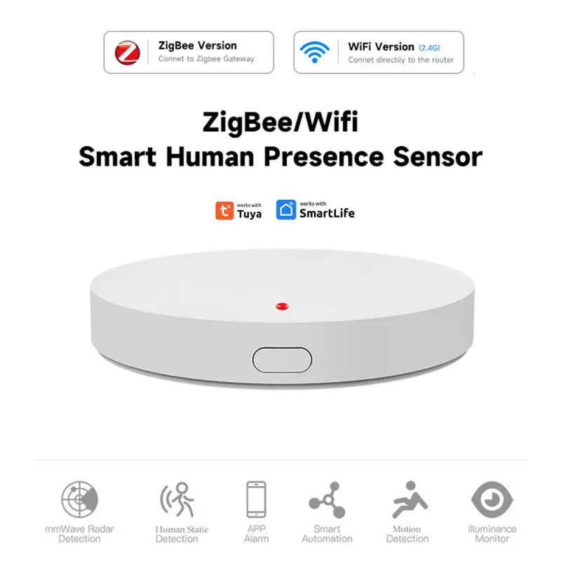 

Датчик присутствия человека Tuya Zigbee, умный детектор движения, с пассивным инфракрасным датчиком, с поддержкой домашнего помощника