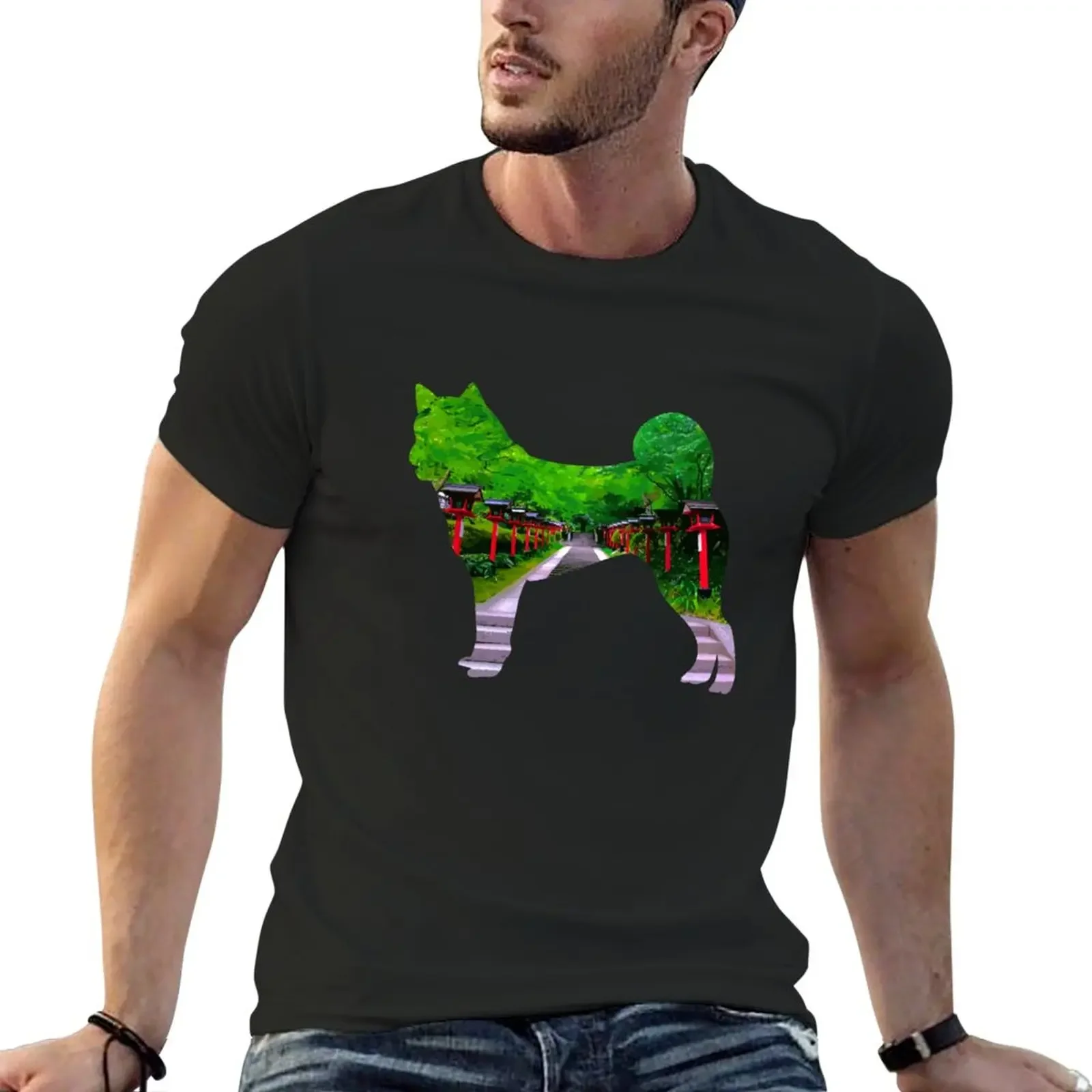 

Shiba in Kyoto T-Shirt korean fashion Aesthetic clothing men t shirts