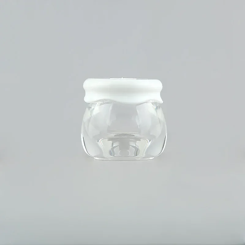 Portable 5ml Refillable Lip Gloss Bottle Jar with Small Spoon – Cute Honey-Shaped Container