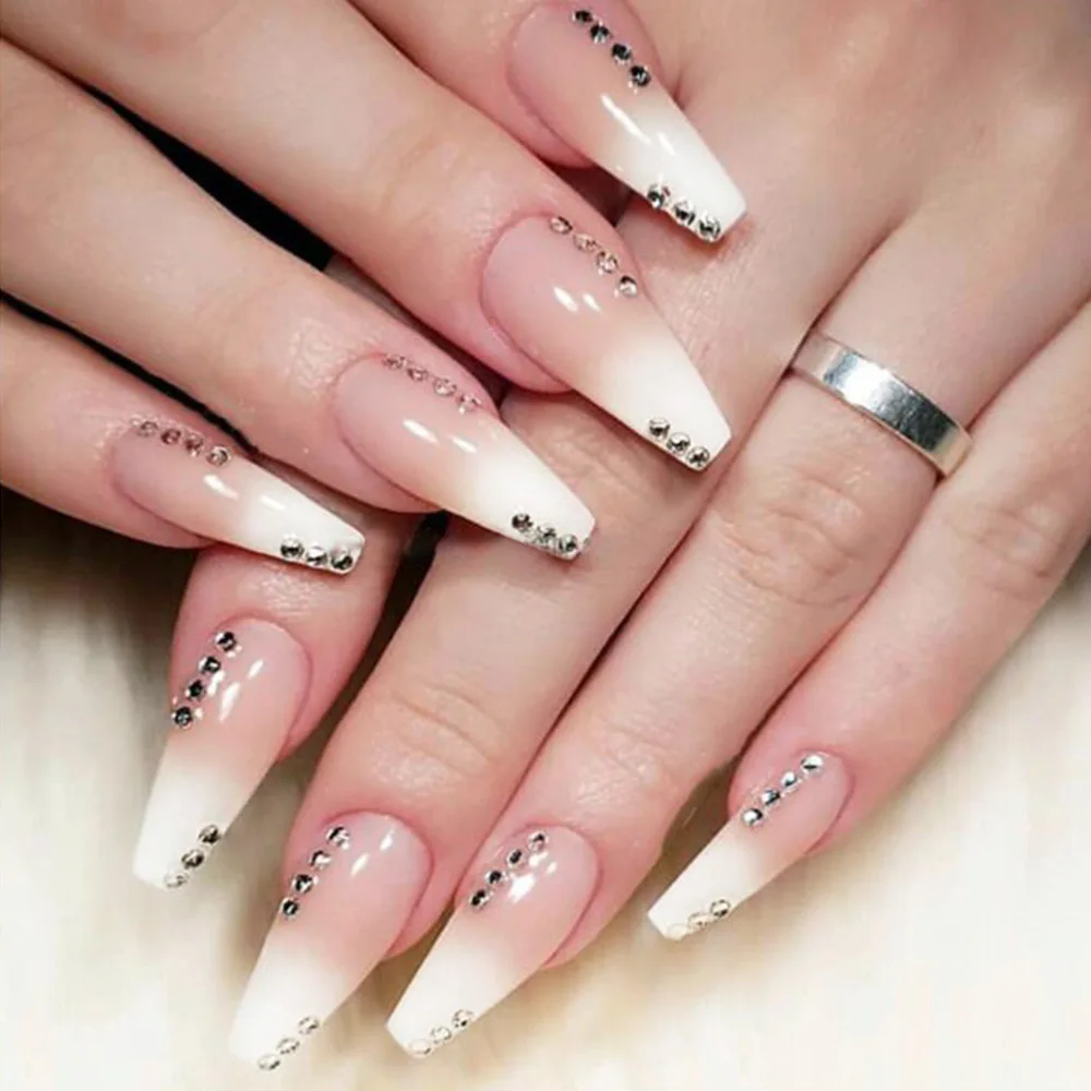 Faux Ongles Courts Pression Rouge Brillant - 24 Pièces Avec Colle Gel - Neuf