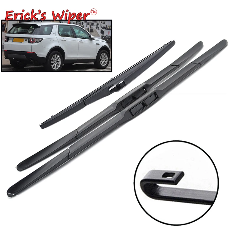 Erick's Wiper Front & Rear Wiper Blades Set For Land Rover Discovery
