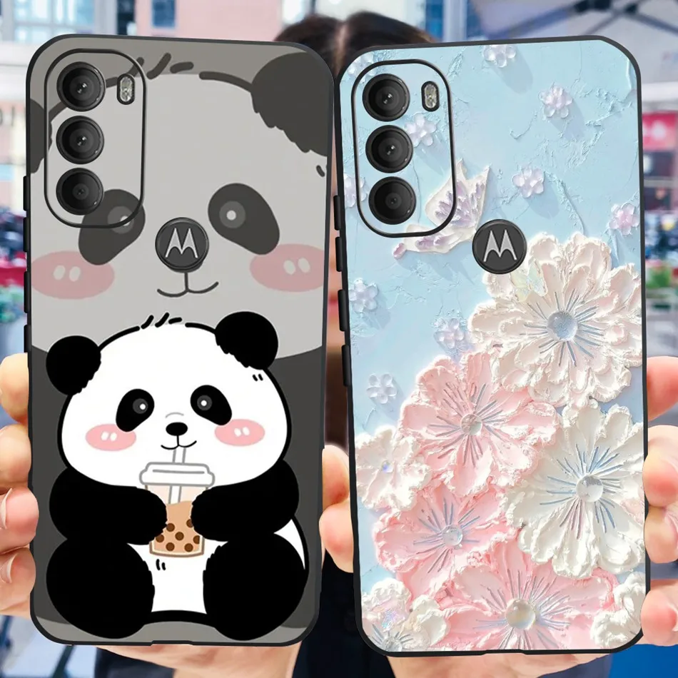 Cute Panda Cartoon Soft Silicone TPU Phone Case