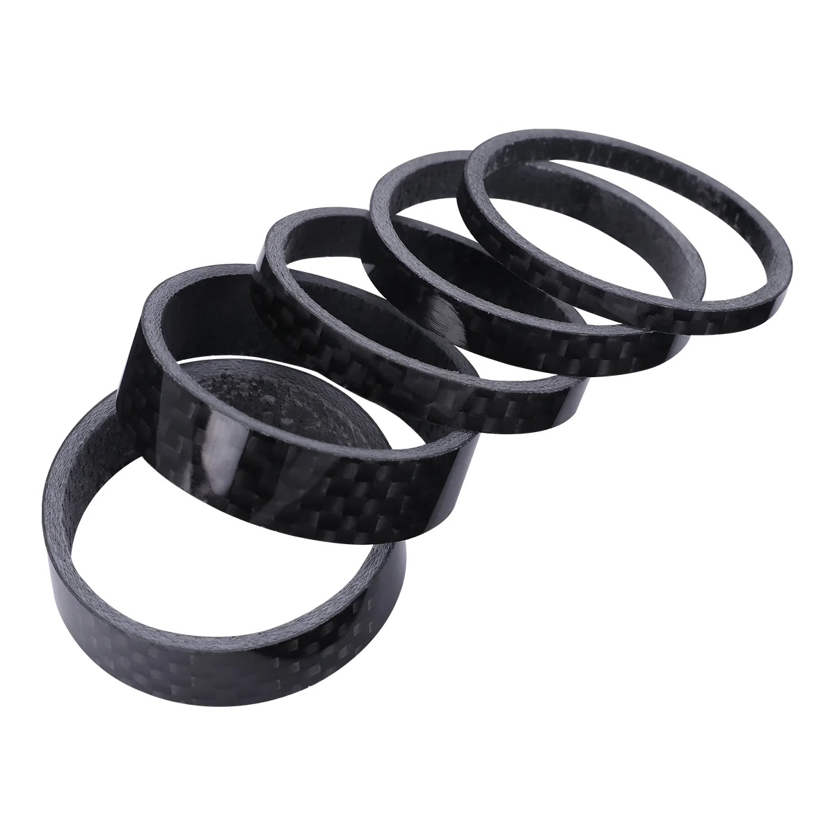 

Bicycle Carbon Fiber Front Fork Spacers Mountain Bike Stem Washers Headset Gasket