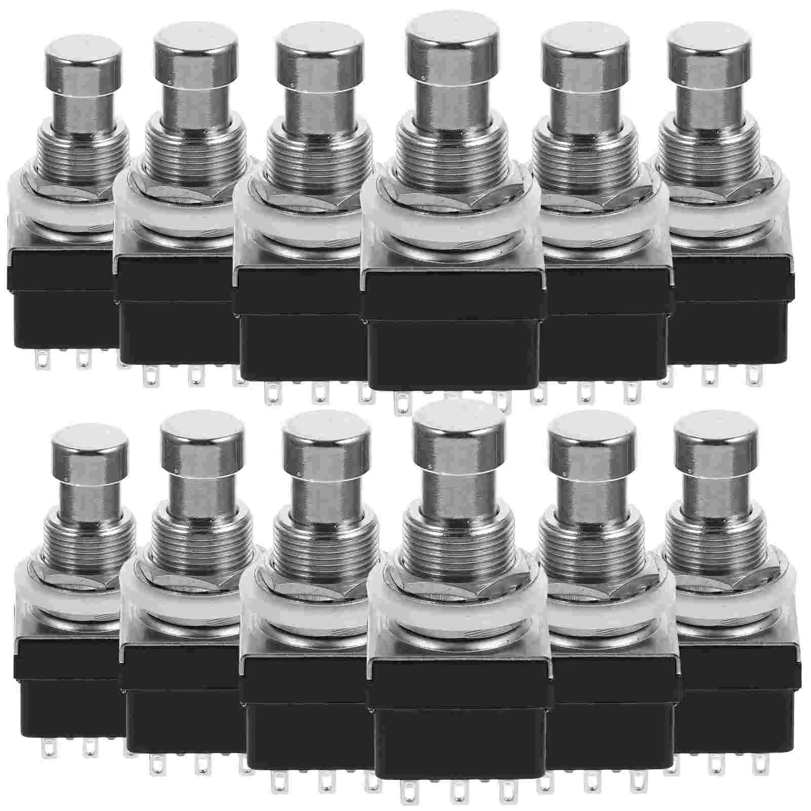 12 Pcs 3dpt Effector Guitar Switch Button Nine Foot Musical Footswitch Pedals Smart