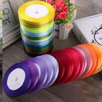 Rouleau de Ruban en Satin pour Nministériels ds, 6mm, Vente en Gros, Emballage Cadeau, Décoration de Mariage, Ruban en Tissu pour Artisanat, DDHousehouse 6