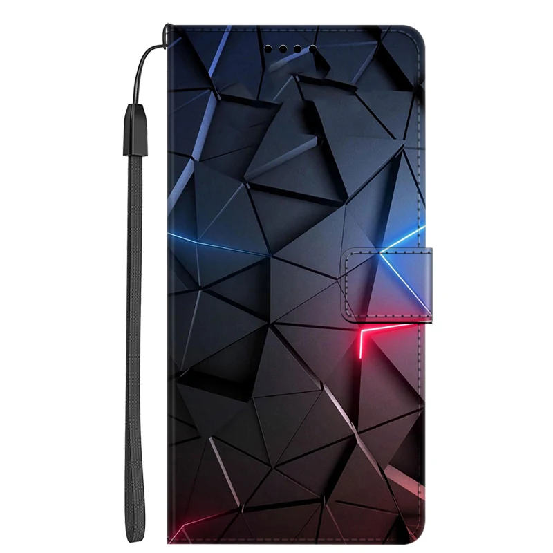 Premium Flip Leather Wallet Case with Magnetic Stand