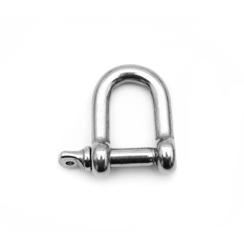 Straight D Shackle Short Stainless Steel Fracture D Rigging Shackle Hook  Boat Rigging Hardware M4 M5 M6 M8 M10 M12 M14 M16-M28