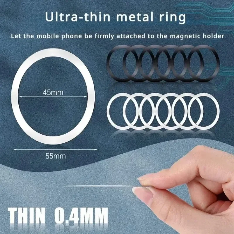 Universal Metal Plate and Metal Ring Mobile Phone Popsocket Accessories Suitable for Magnetic Phone Stands and Car Phone Holder 2