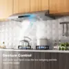 30 Inch Under  900-, 4 Speed Gesture Sensing&Touch Control Panel, Stainless Steel Kitchen Vent 3