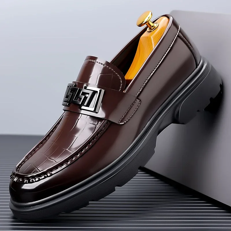 Men's Handmade Leather Casual Men's Shoes Big Toe Shoes Men's Casual Business Driving Shoes 38-44