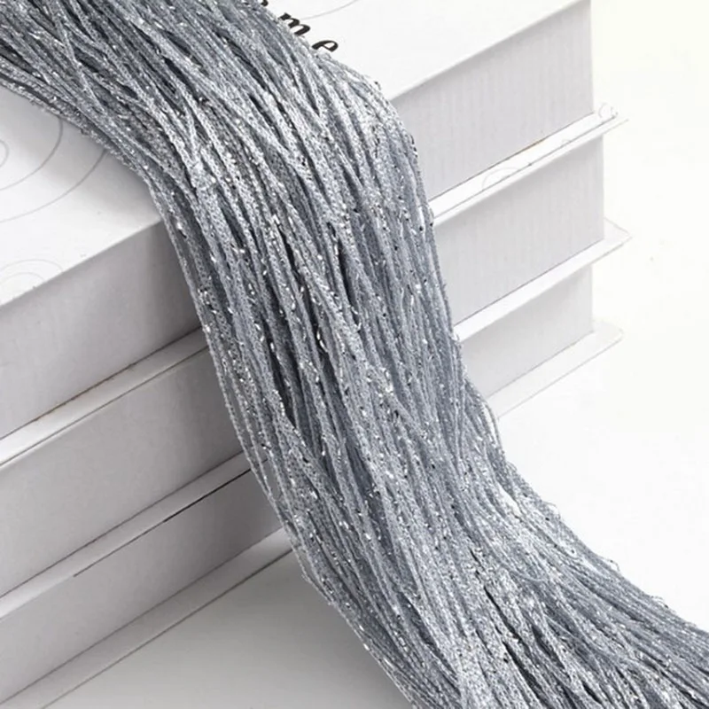 1 piece Glitter String Cheap Door Curtain Beads Room Dividers Beaded Fringe polyester fabric Window Panel 1x2m DIY Home Decor 