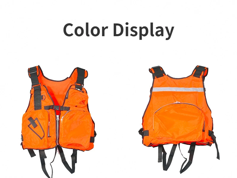 Fishing Vest Life Jacket With Fixing Strap Adjustable Vest with Whistle Mesh Breathable Multiple pockets Buoyancy Suit Outdoor