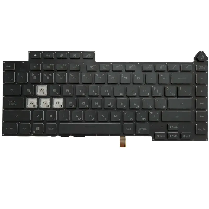 Teclado Retroiluminado Russo para Asus Rog Strix G15 G533 G513 G513qr G513ie G513q G513qy G513qm Novo - Imagem 2