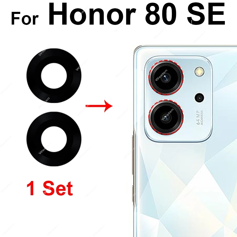 Verre Objectif Appareil Photo Arrière Pour Huawei Honor 70 Lite 5G - Pièce De Rechange Neuve