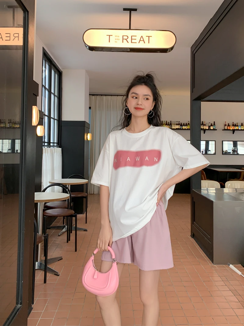 ZMA 출산용 와이드 레그 반바지 여성용 여름 루즈하고 편안한 출산 캐주얼 바지 모유 수유 친화적인 여름 착용