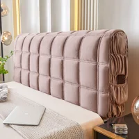 Luxury All-inclusive Velvet Bed Back Protector Cover Thicken Quilted Headboard Cover Super Soft Plush Quilting Bed Head Cover
