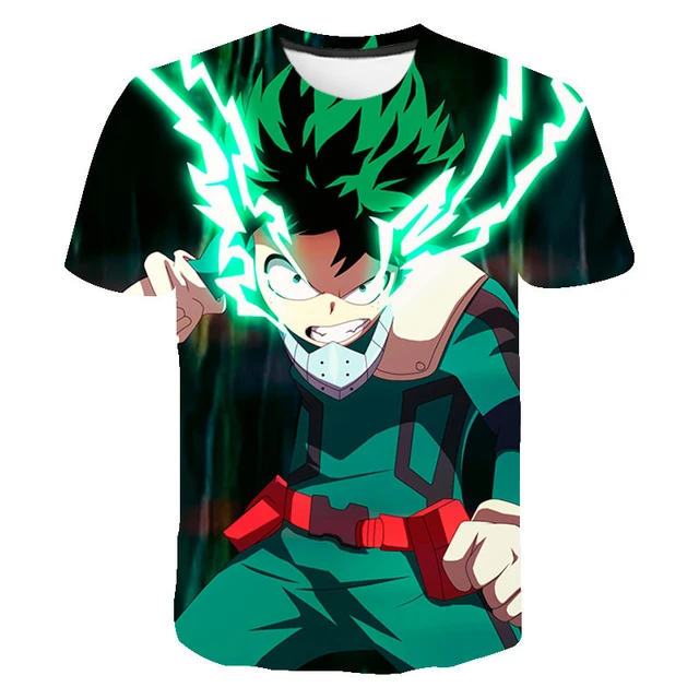 Anime Boku No Hero Academia T Shirt Men Anime T-shirt Harajuku Streetwear  Tops Short Sleeve Deku Tee Man Boy Print Tshirt Summer - AliExpress