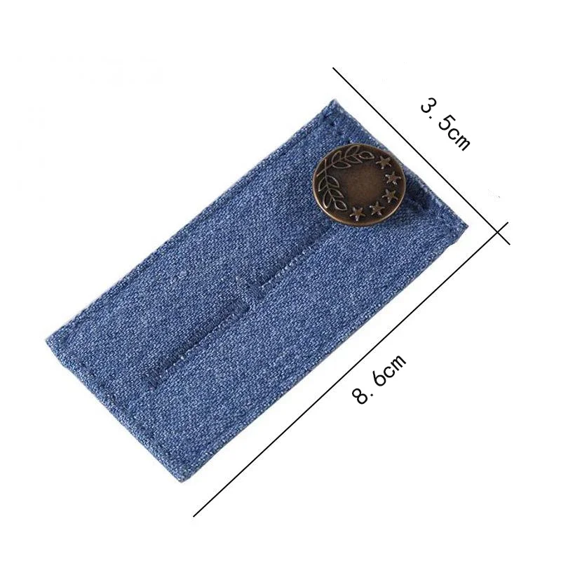 Multi Use Pants Extenders Elastic Extended Buttons Adjustable DIY Denim Clothes  Fastener Jeans Waist Clothes Extension Snap