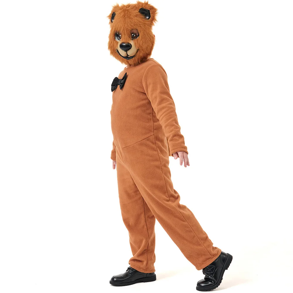 Umorden Parent-child Unisex Adult Kids Child Brown Bear Costume