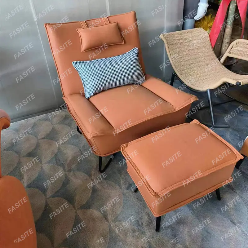 

Single Sofa Lazy Computer Chair Mid Century Modern Bed Room Chair Bar Nordic Meubles De Salon Furniture Living Room YYY35XP