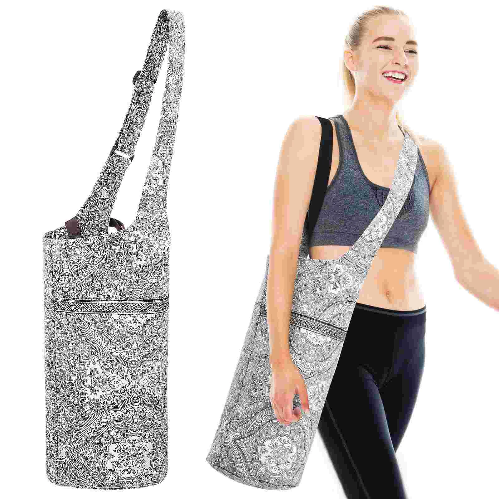 

Коврик для йоги, Холщовая Сумка с регулируемым ремешком, коврик для йоги, сумка-тоут, большой коврик для йоги, контейнер, место для хранения мата для йоги Bag