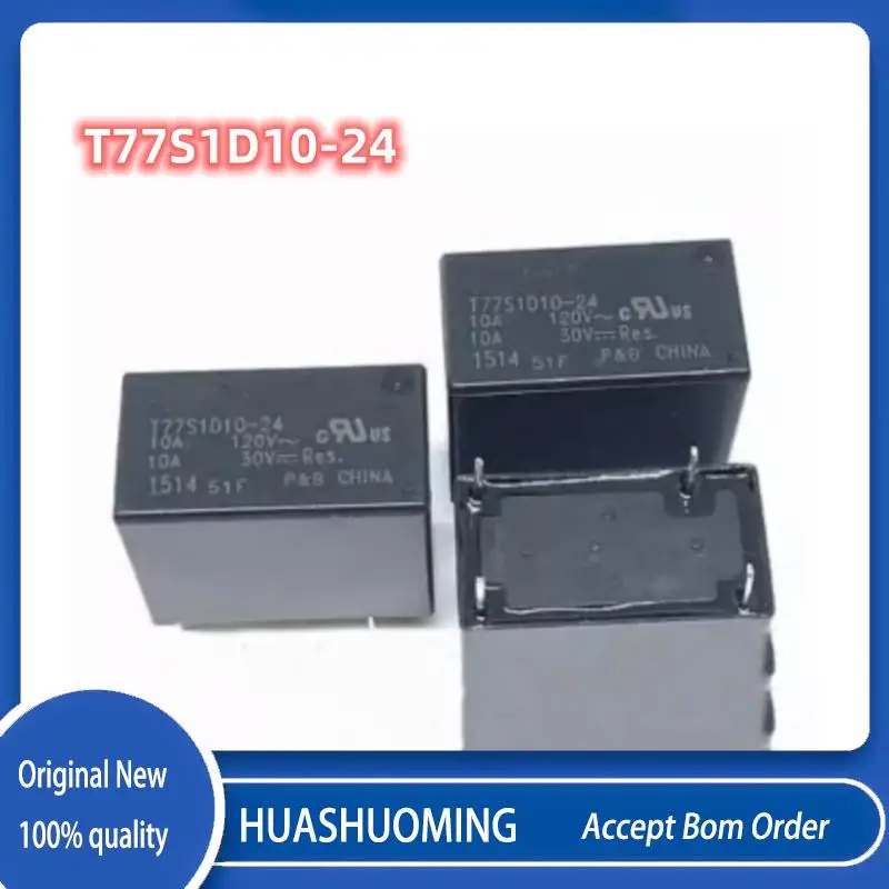 

New 5Pcs/LOT T77S1D10-24 T77S1D10 DIP-4 10A 24VDC
