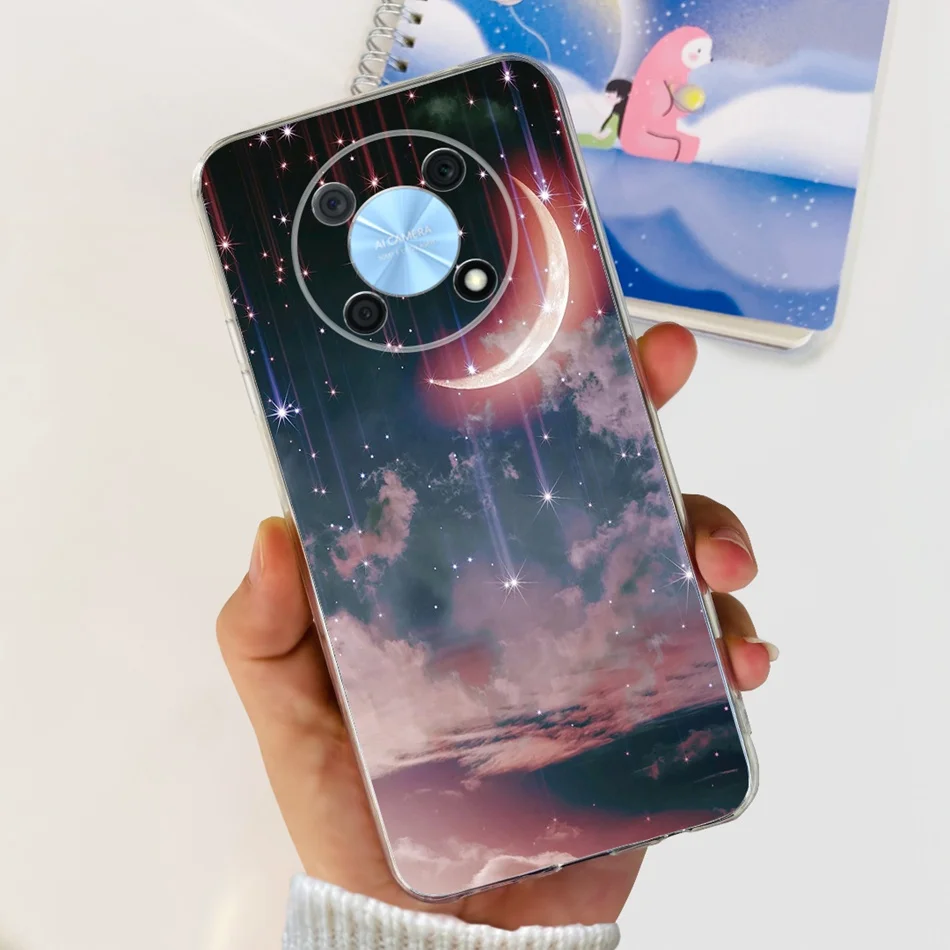 Elegant Printing Soft Silicone Clear TPU Slim Phone Case